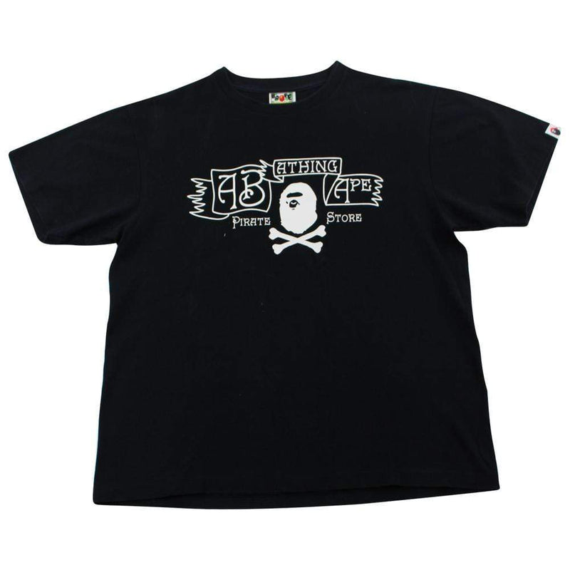 Bape Pirate Store Crossbones Tee Black | SaruGeneral