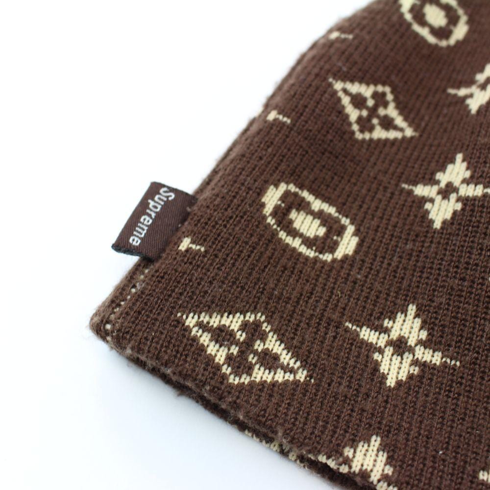 Supreme x LV Beanie Brown | SaruGeneral