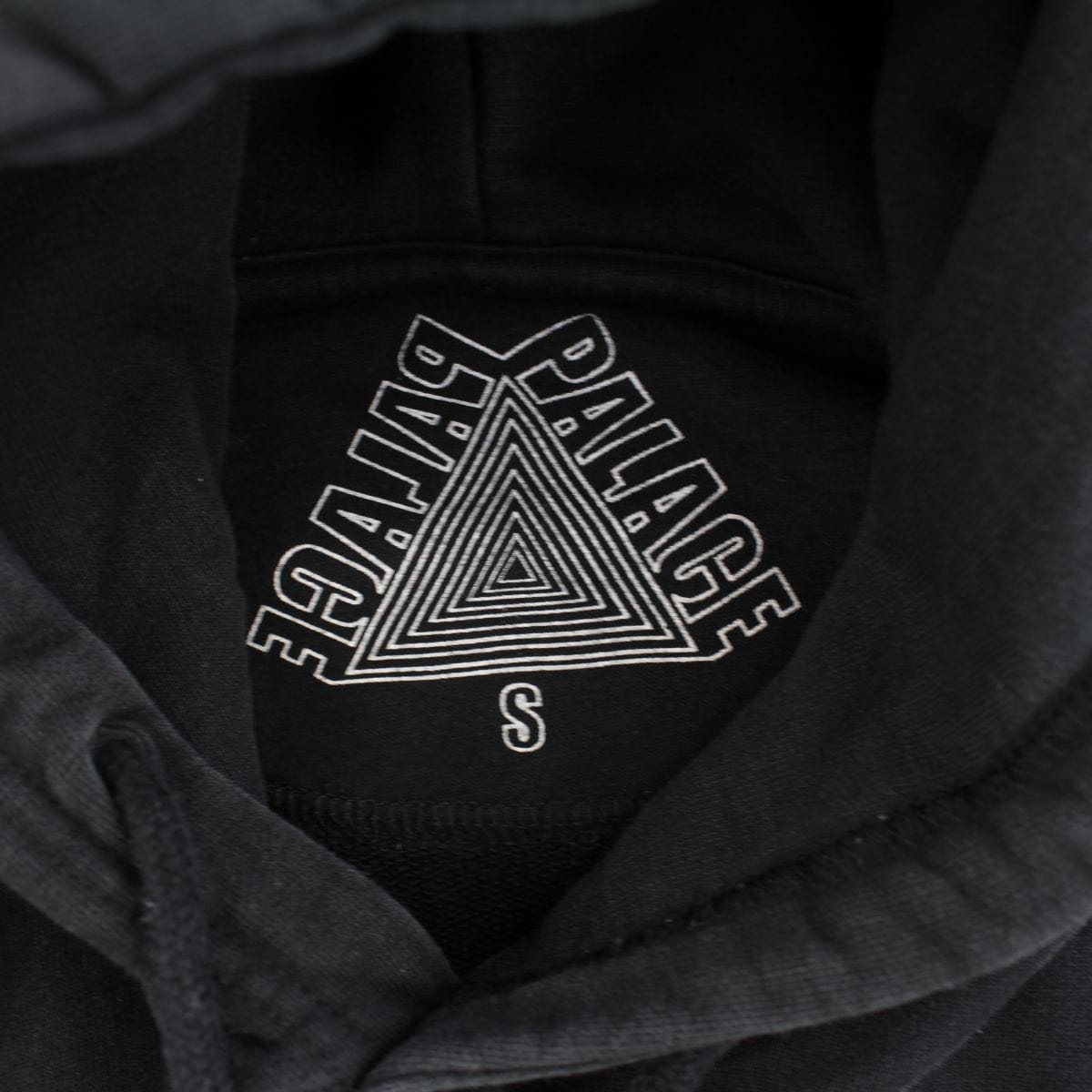 palace hoodie black and white