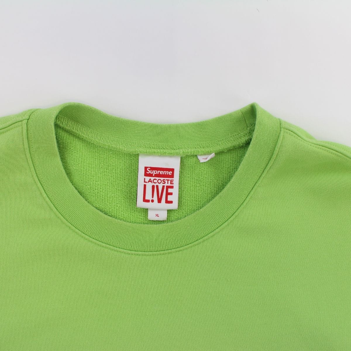 supreme lacoste crewneck green