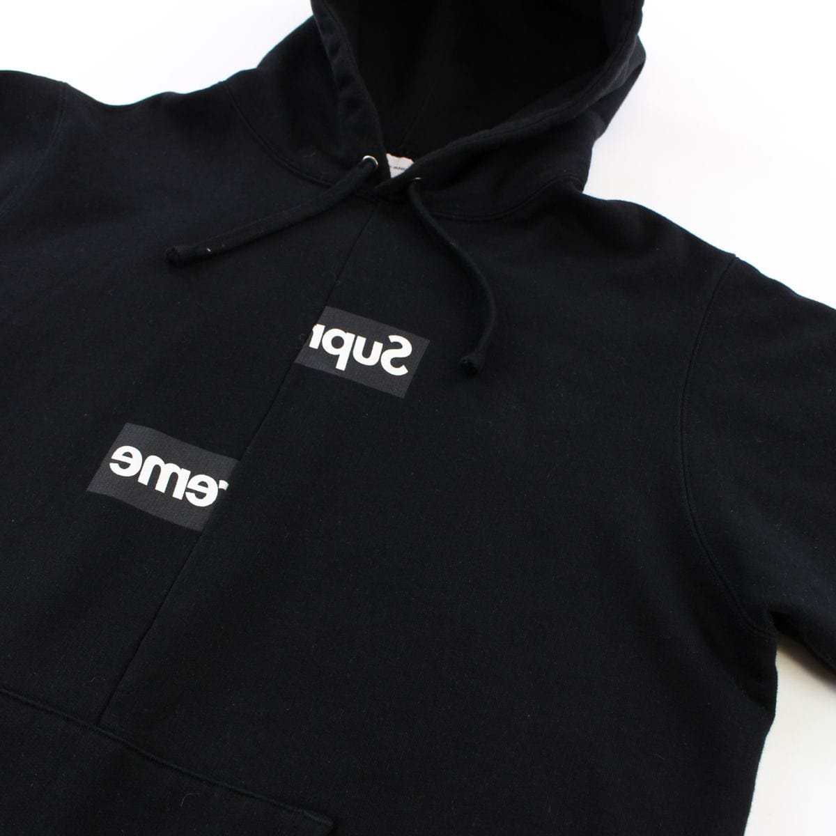 supreme x cdg split hoodie