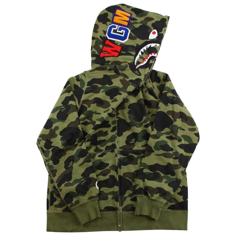 bape 1st green camo wgm shark | SaruGeneral