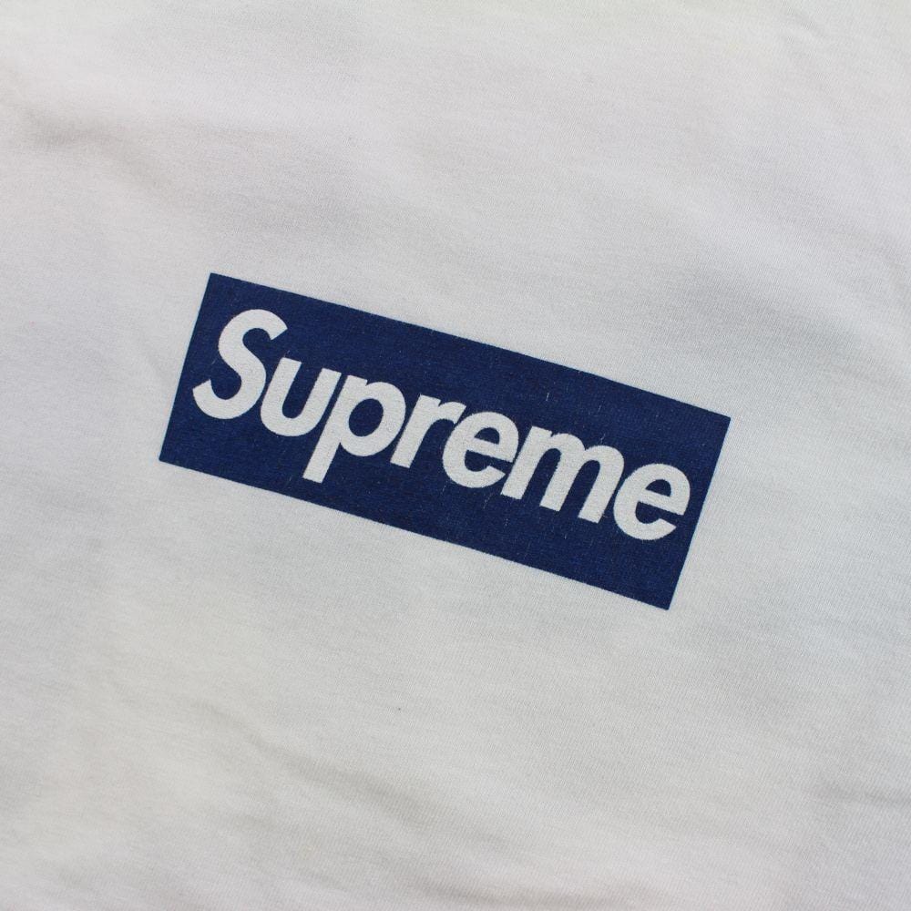 Supreme Yankees Box Logo Tee - SU0132, Men's, Size: Medium, White