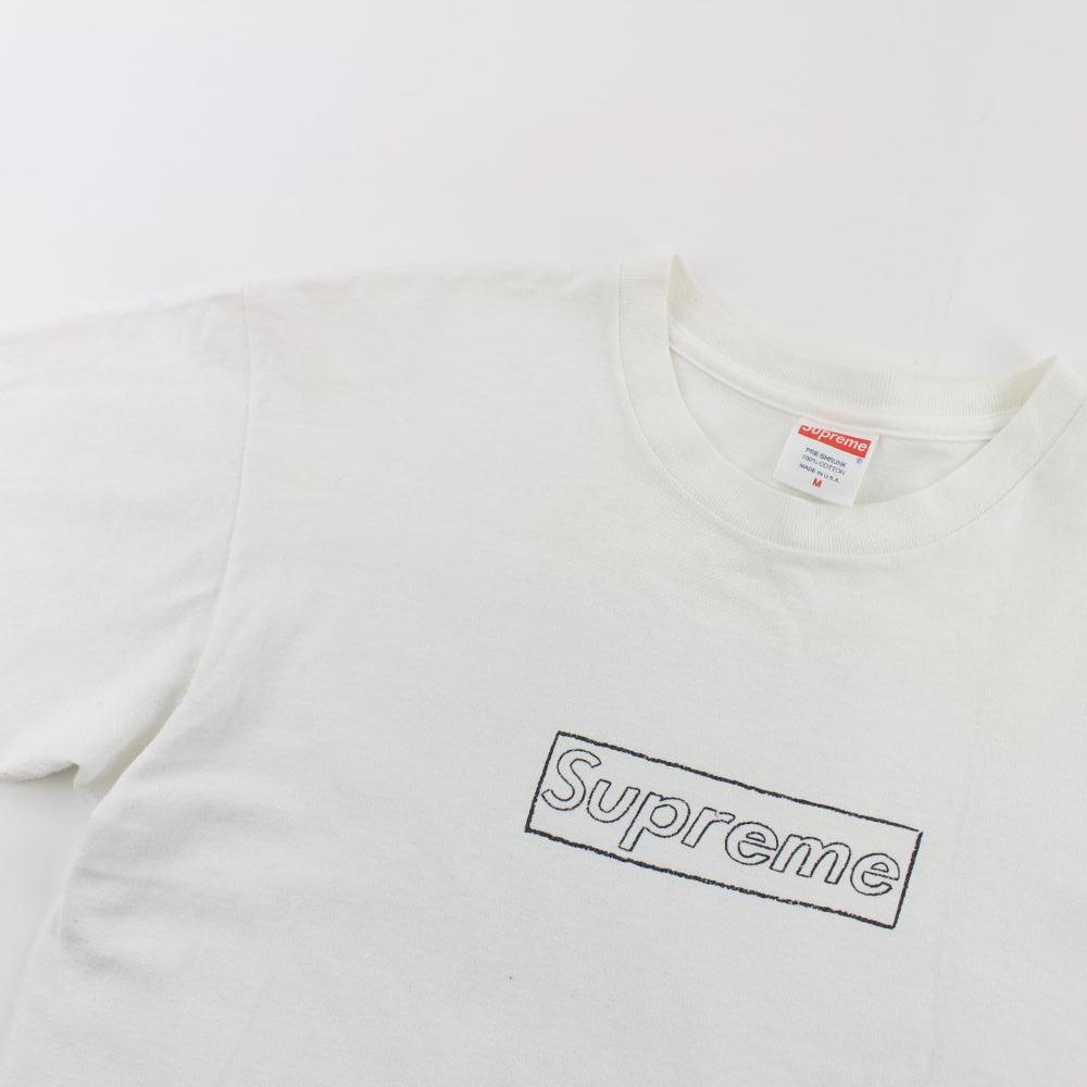 supreme kaws box logo white