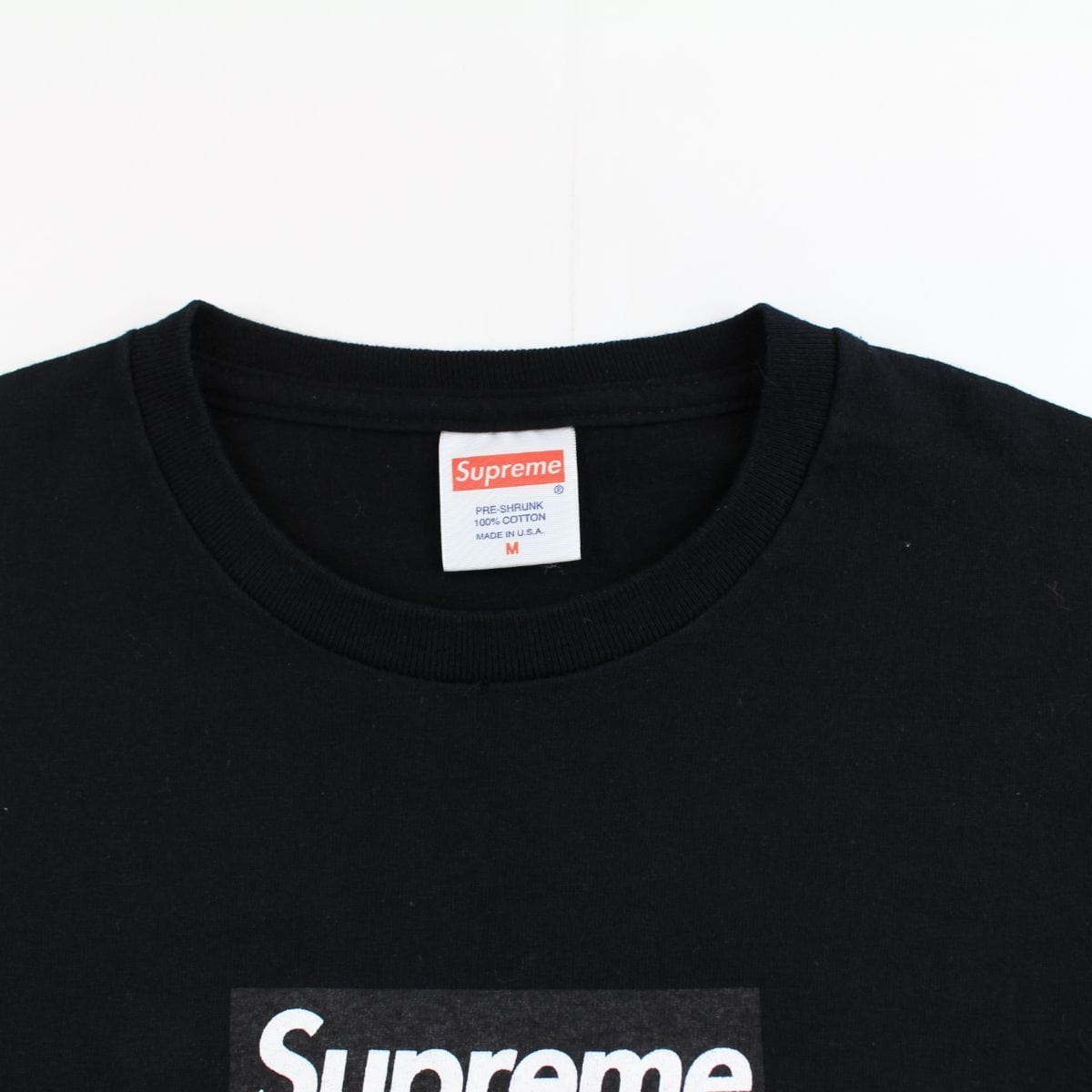 supreme black box logo t shirt