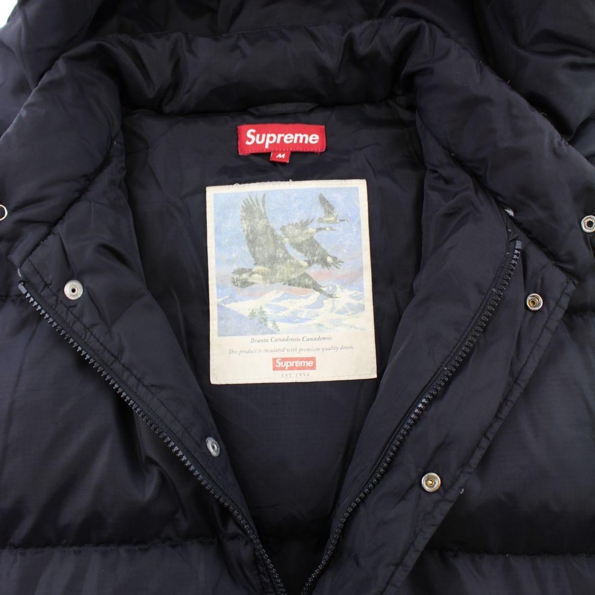 supreme black puffer jacket