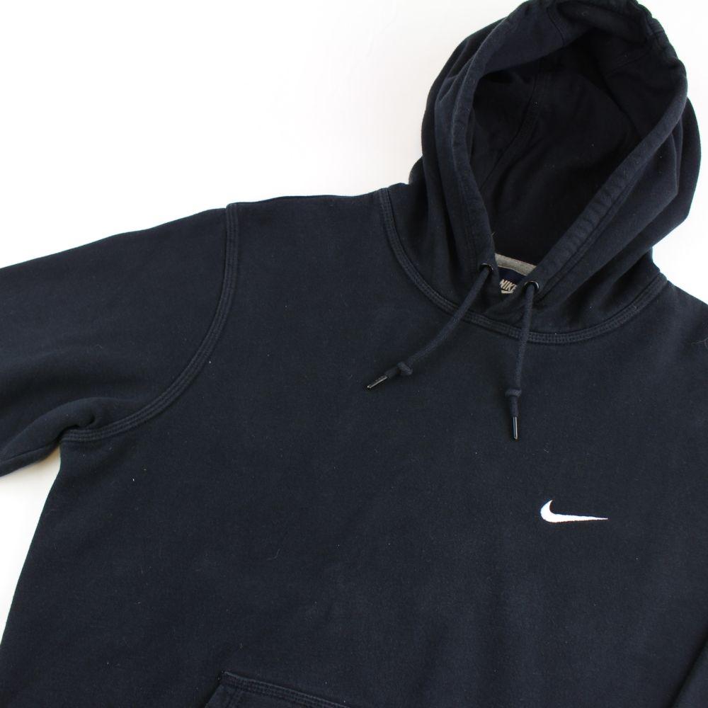 nike logo hoodie black