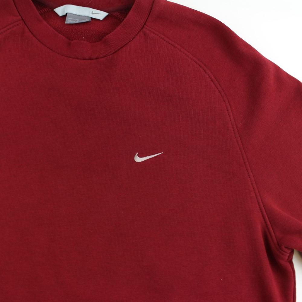 burgundy nike crewneck