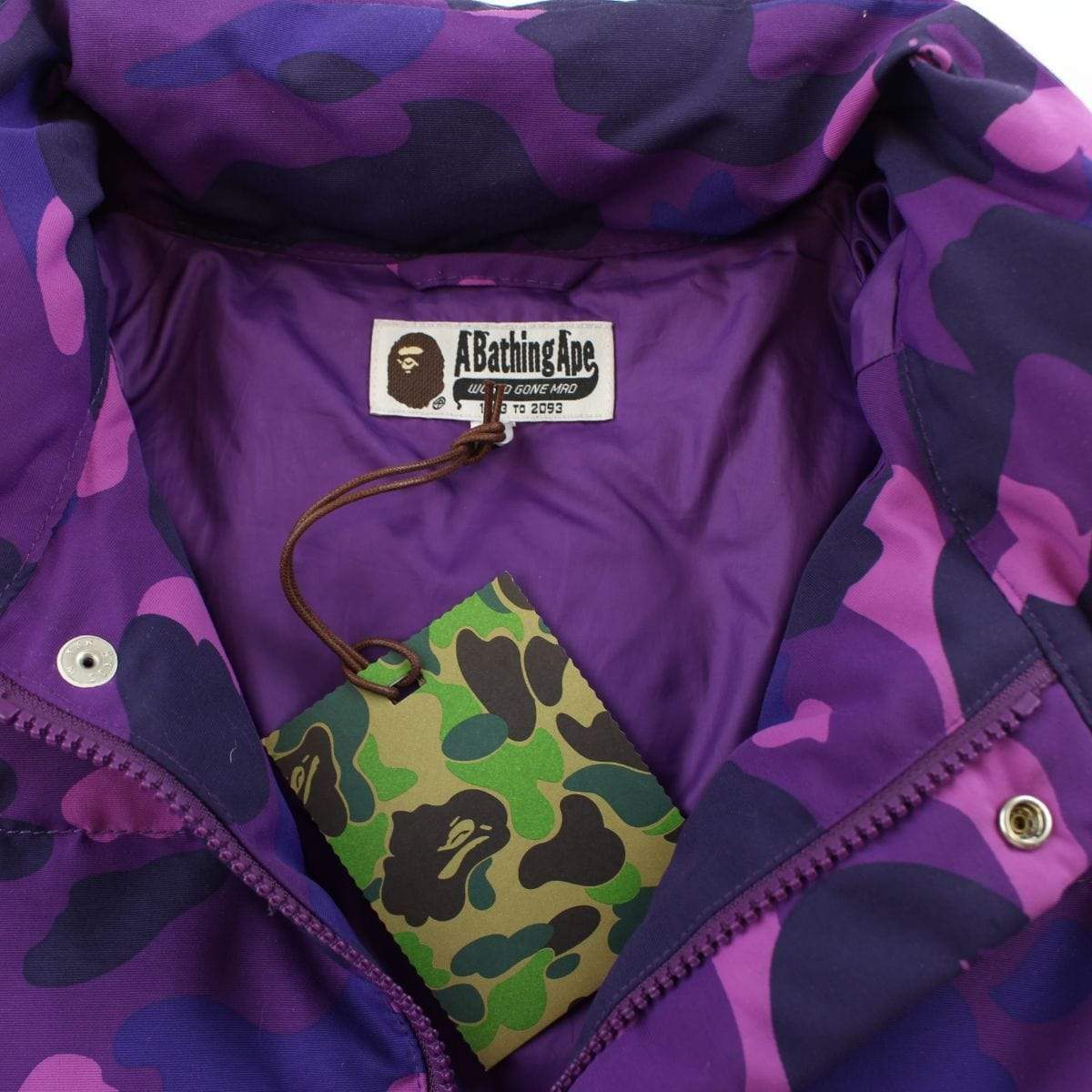 Bape Purple Camo Puffer Jacket | SARUUK