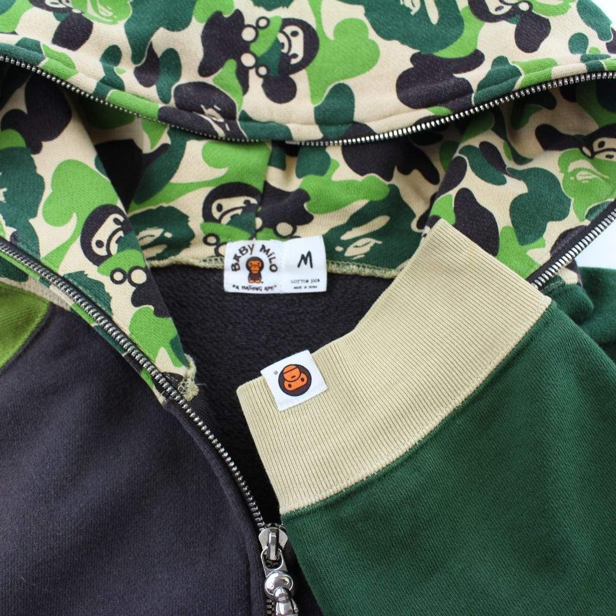 Bape ABC Green Milo Camo Full Zip | SARUUK