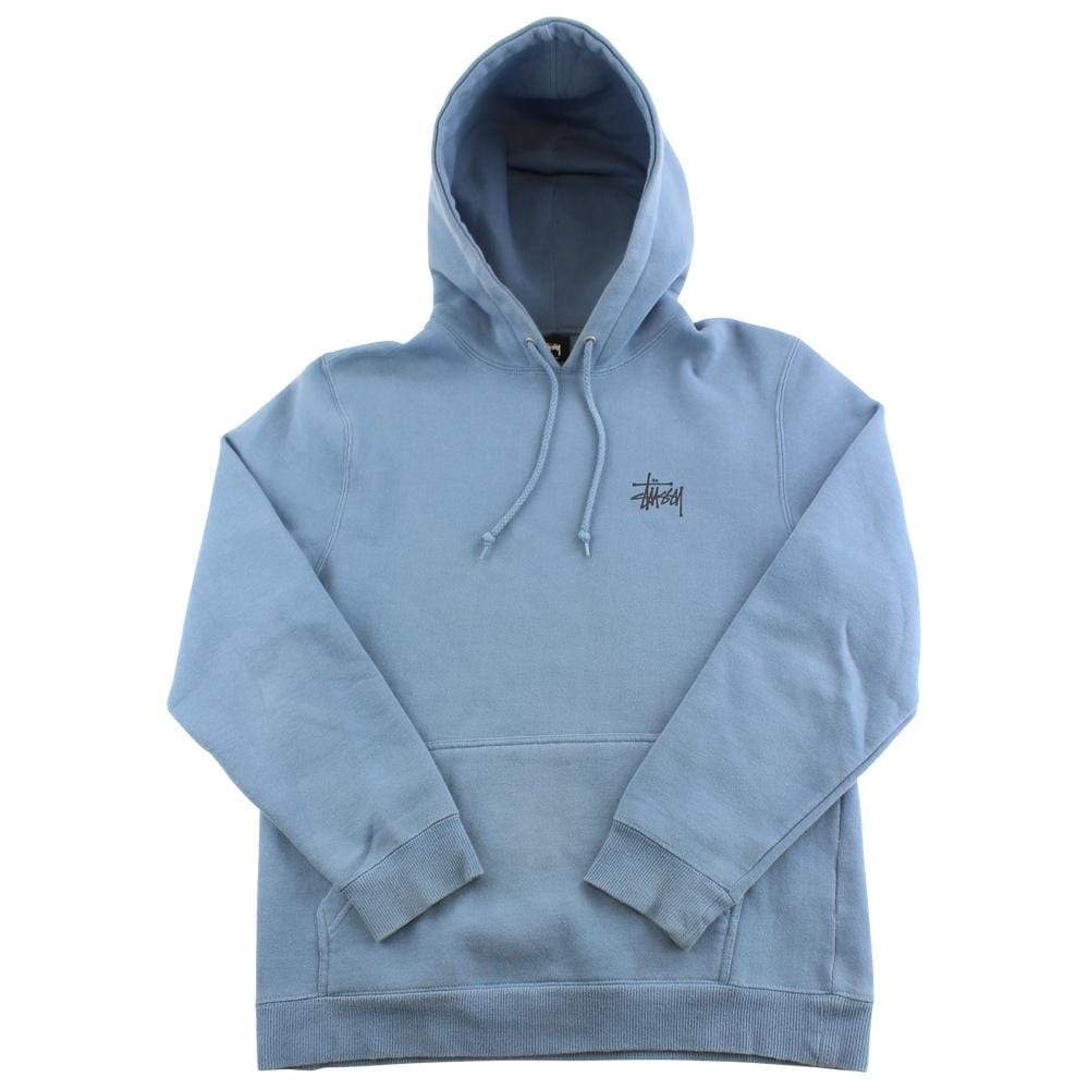light blue stussy hoodie