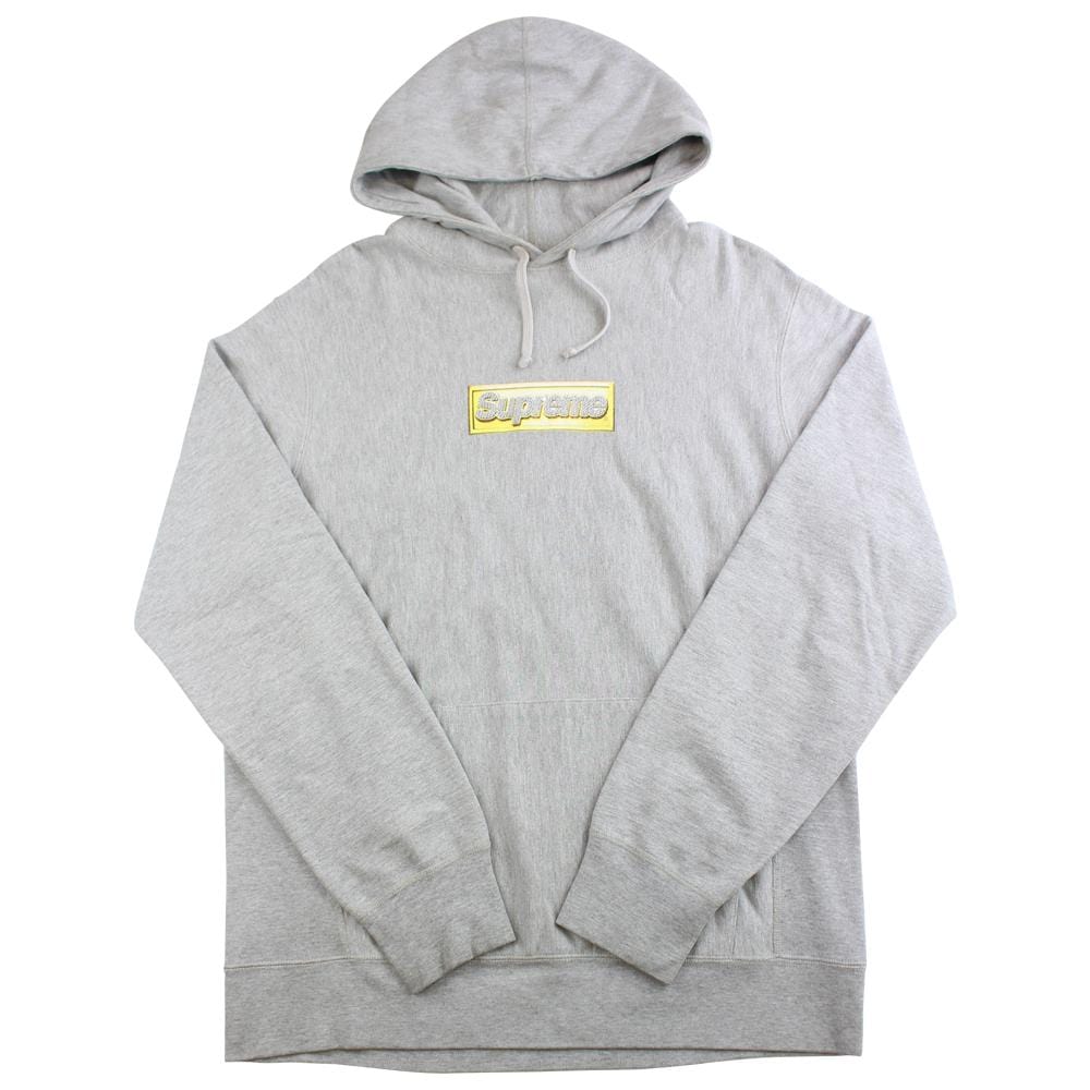 supreme bling box logo hoodie grey | SARUGENERAL