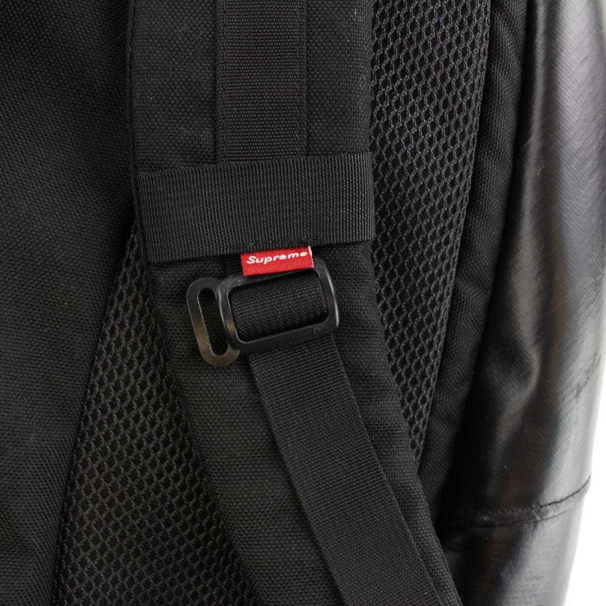 Supreme Leather Backpack Black | SaruGeneral