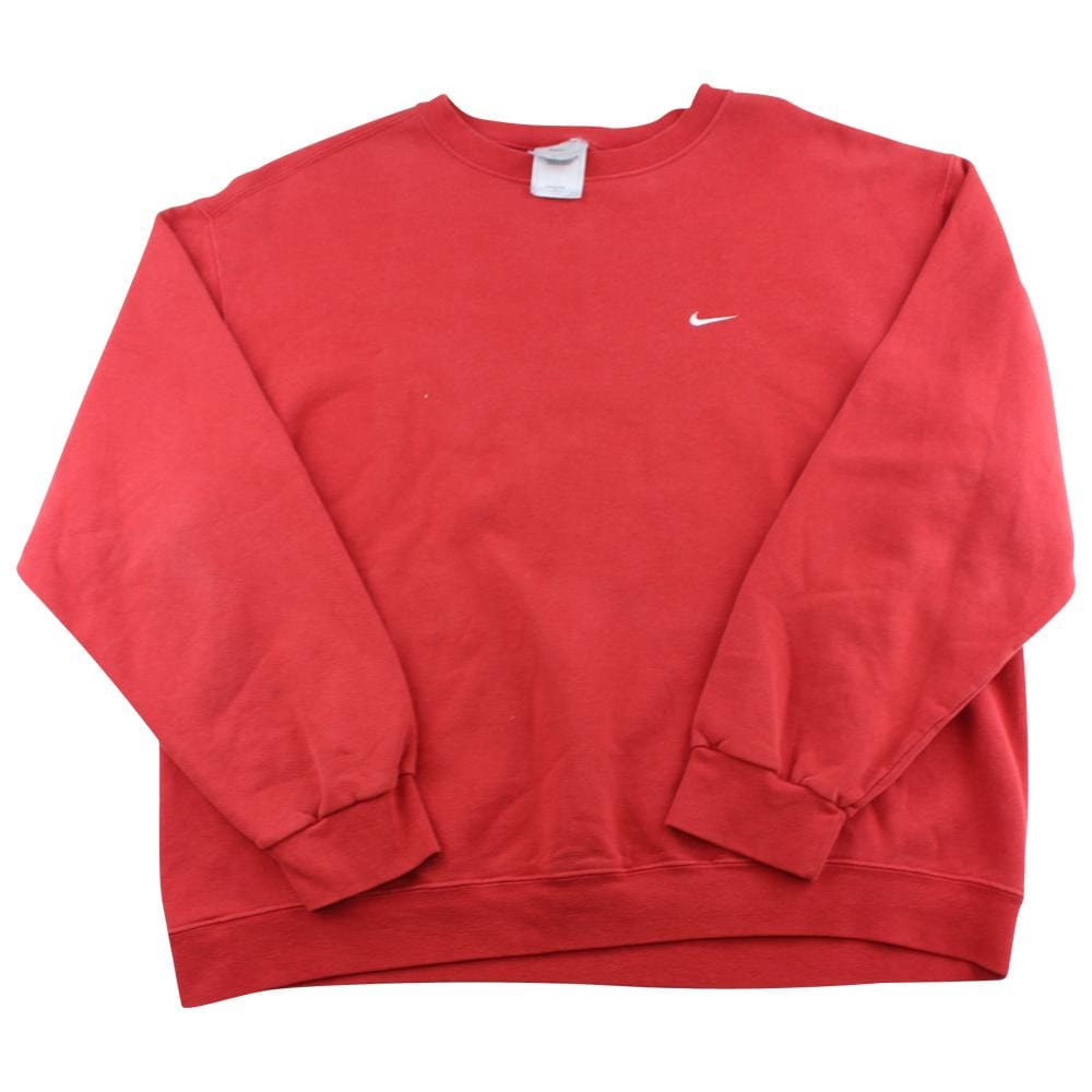 red crew neck nike