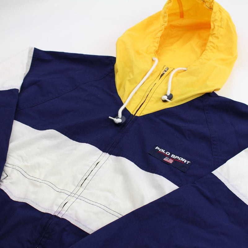 Ralph Lauren Polo Sport Hooded Coat Navy Yellow White | SaruGeneral