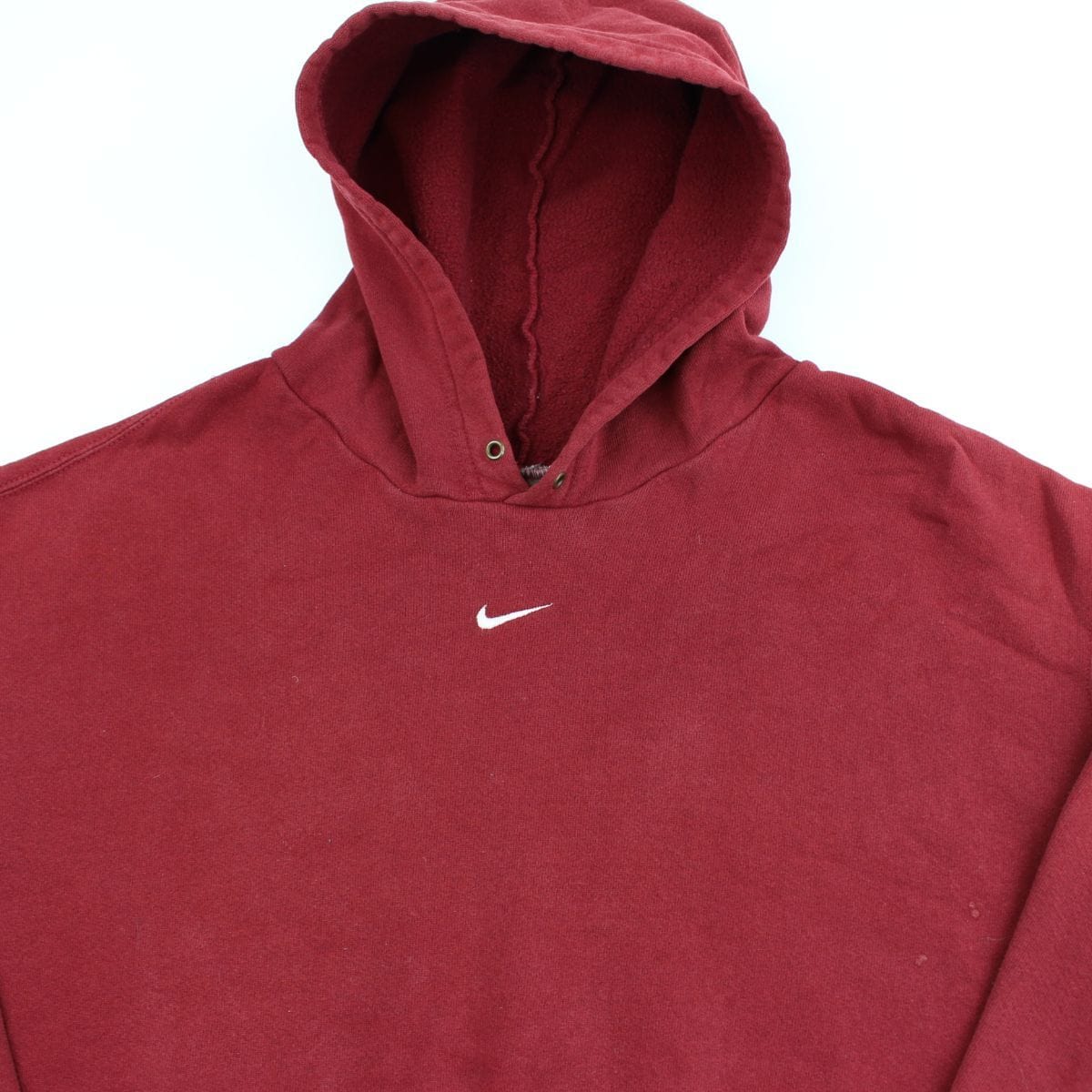 Nike mini centre Swoosh Logo Hoodie Red 