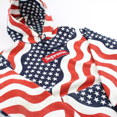 supreme american flag hoodie