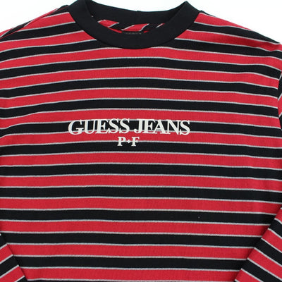 black and red guess shirt