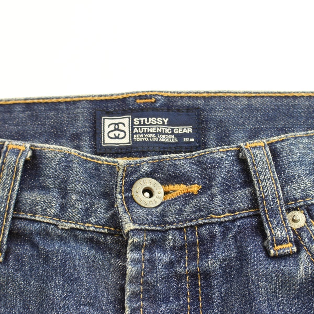 Stussy Double S pocket logo jeans 90s | SaruGeneral