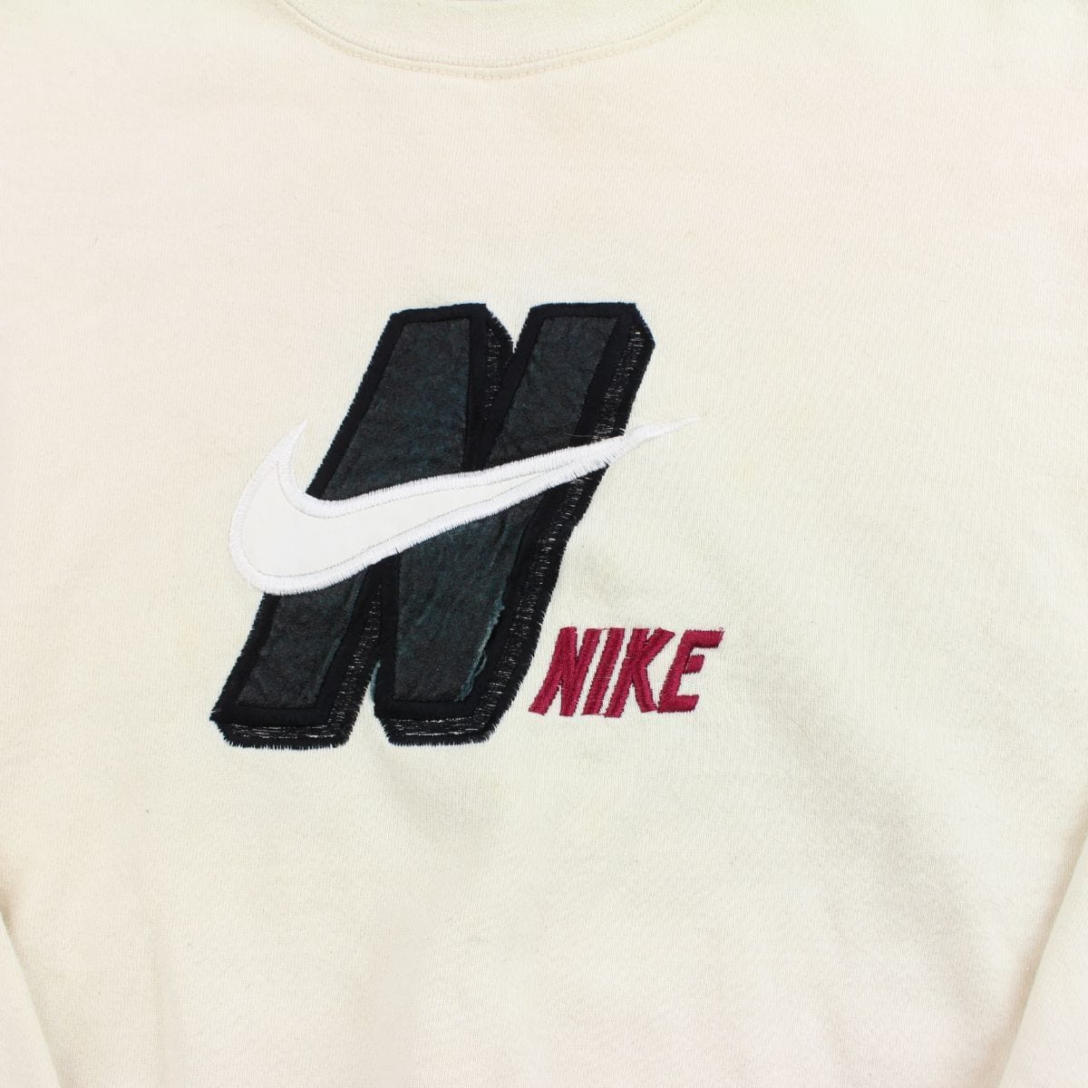 Nike N Swoosh Logo Crewneck Cream 