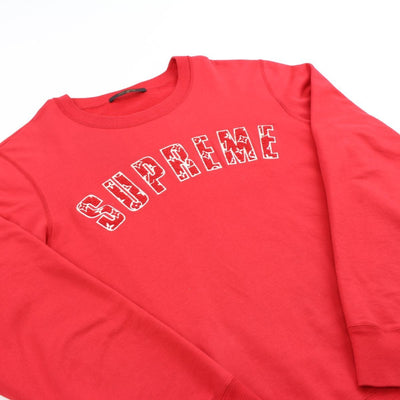 Supreme x Louis Vuitton Arc Logo Crewneck Red | SaruGeneral