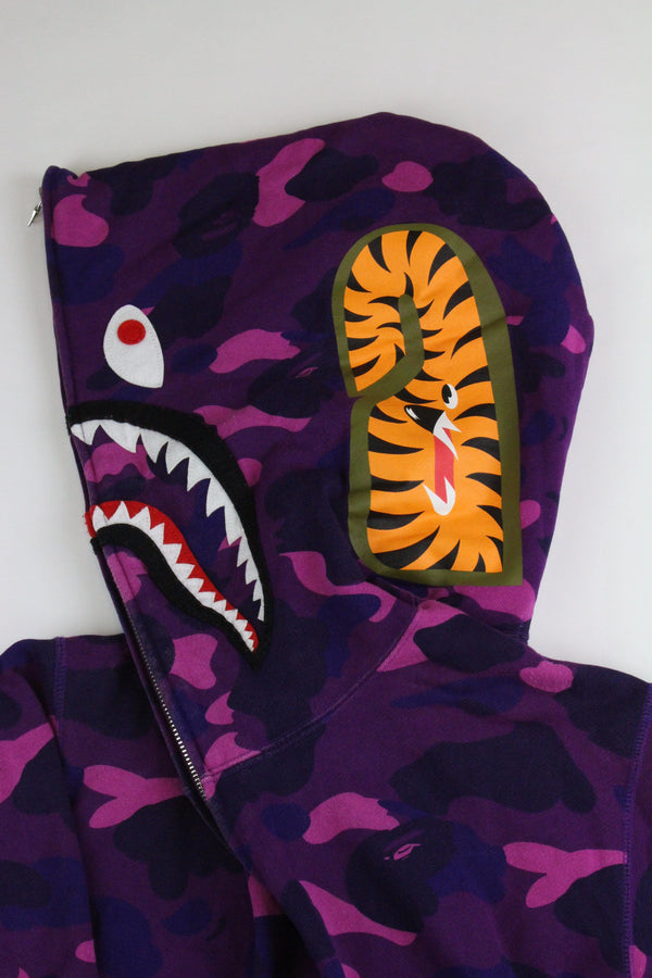 Bape Purple Camo pullover Shark | SARUUK