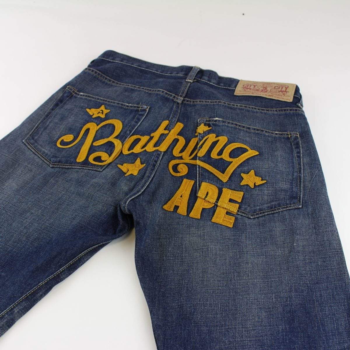a bathing ape jeans