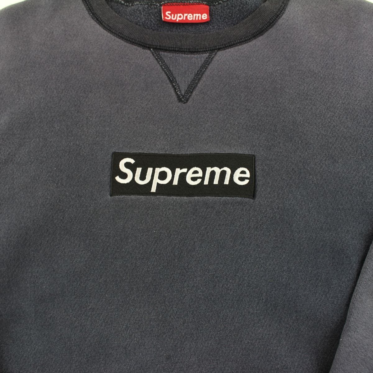 supreme black on black crewneck