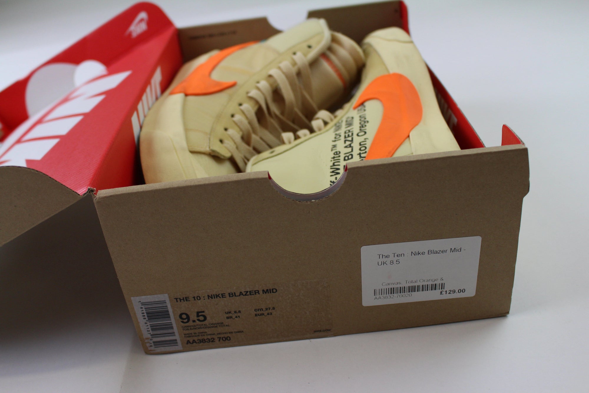 nike off white blazer box online -