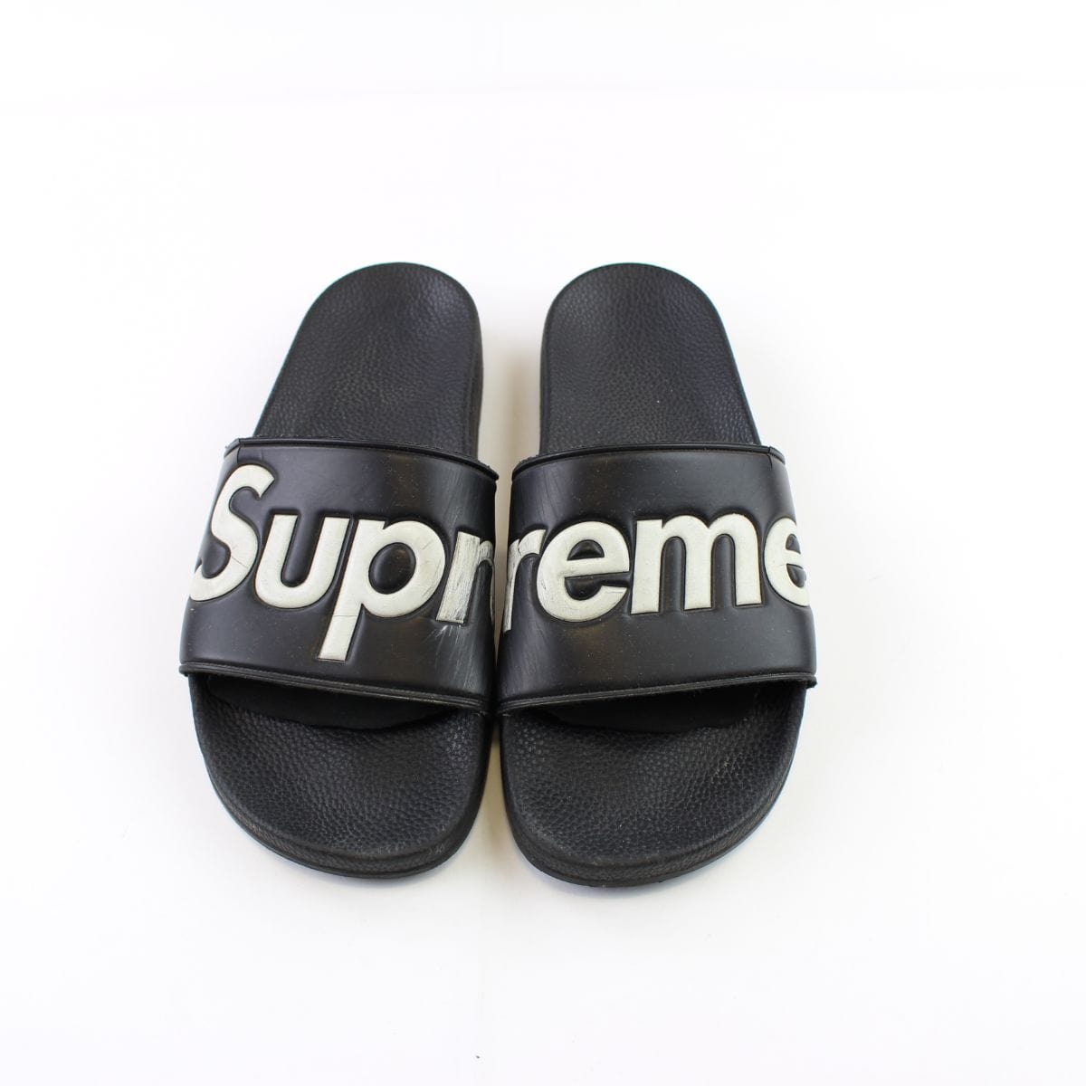 black supreme slides