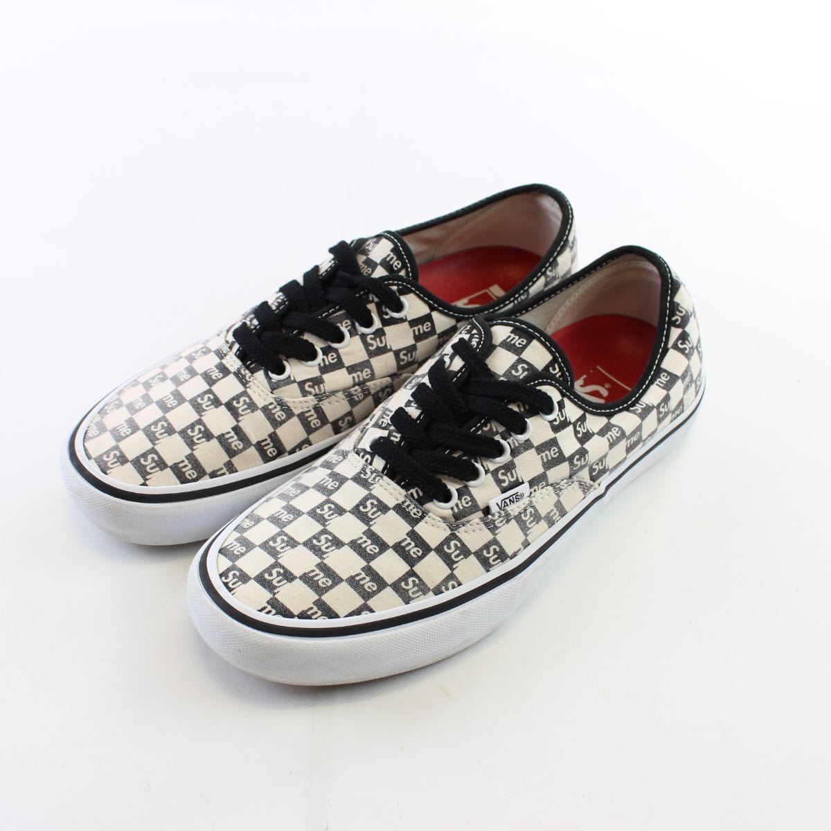 supreme checkered vans