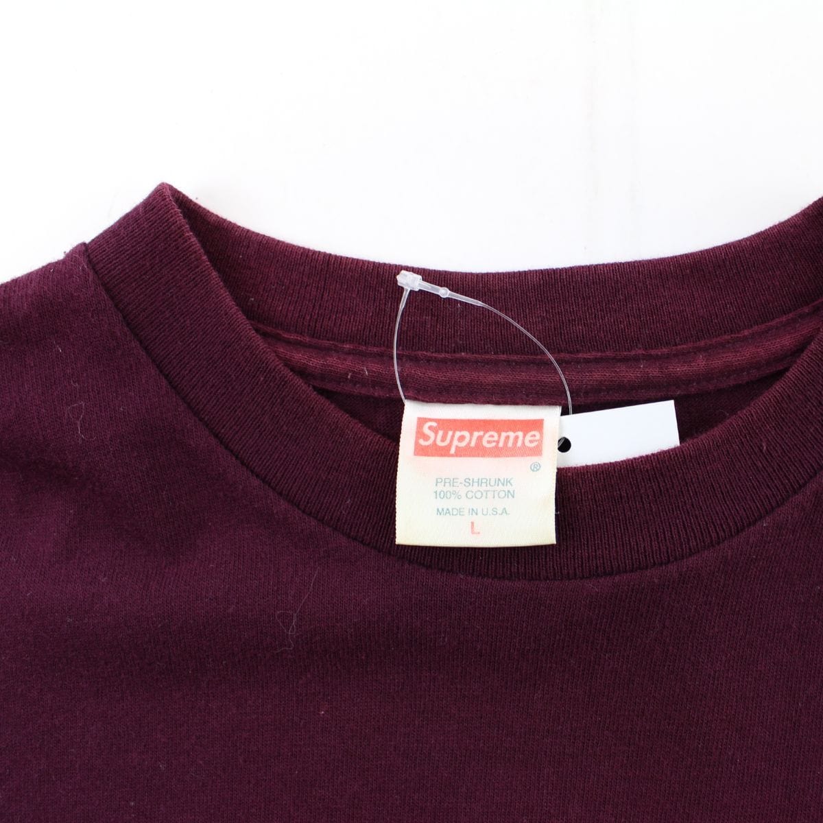 burgundy box logo