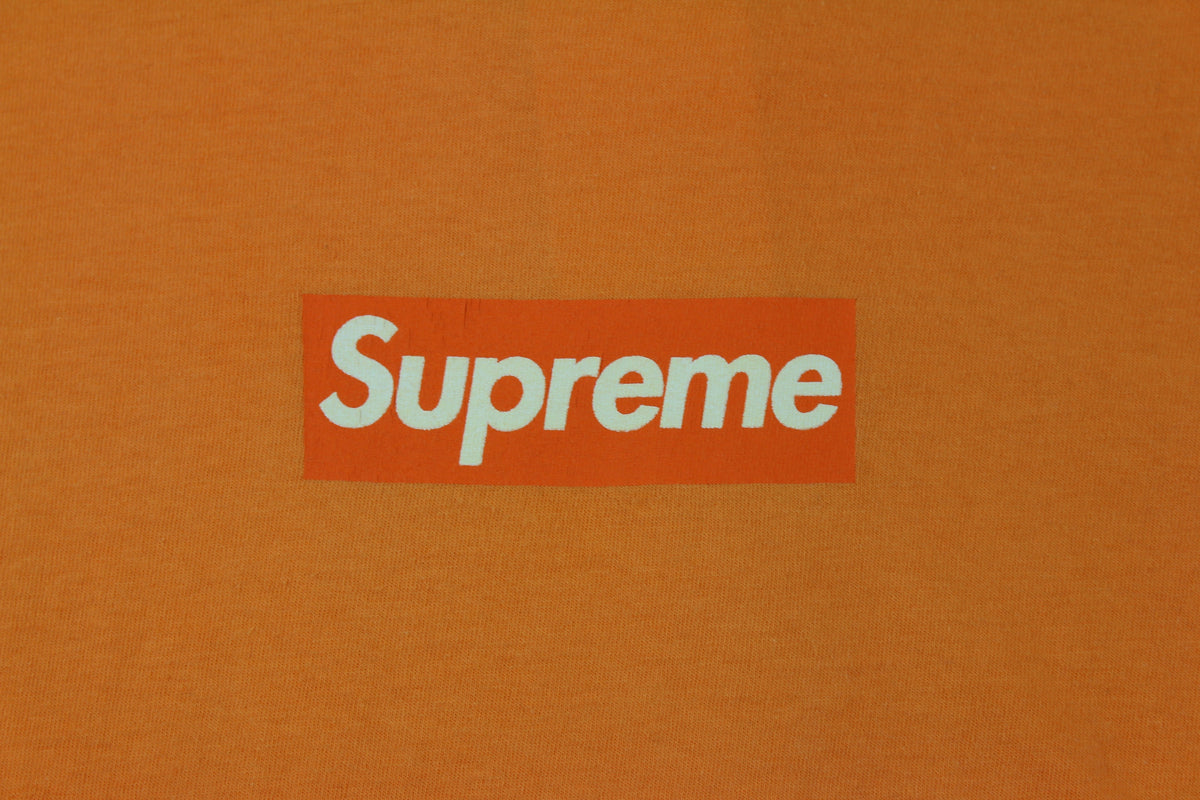 orange on orange supreme box logo