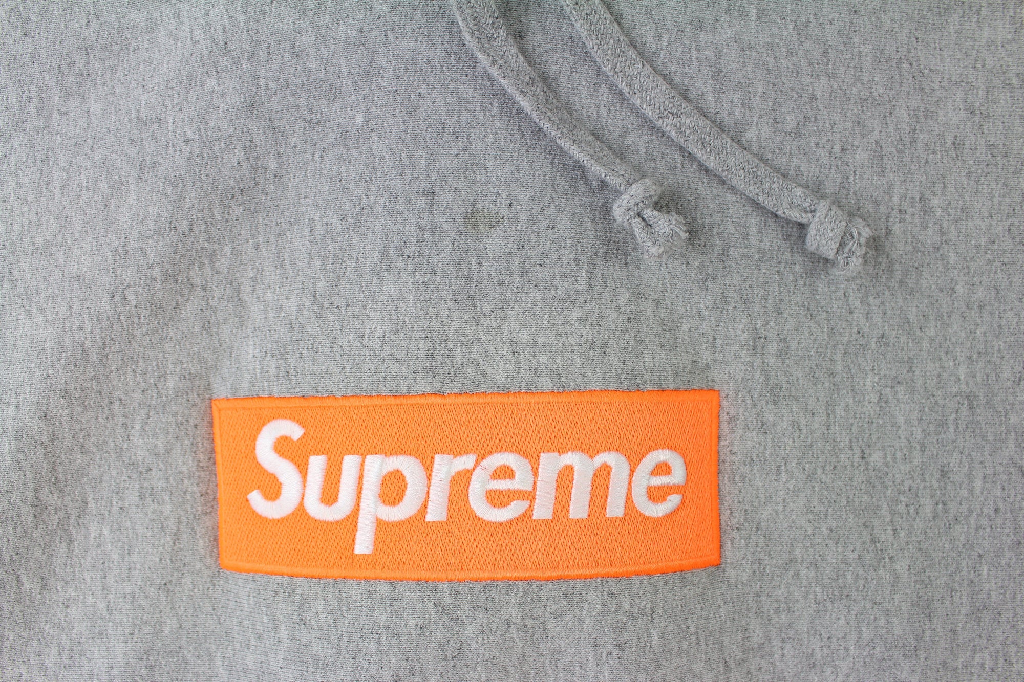 supreme box logo orange grey