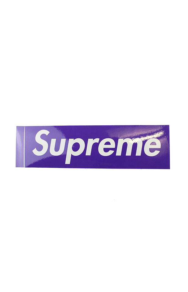 Supreme Purple Box Logo Sticker | SaruGeneral