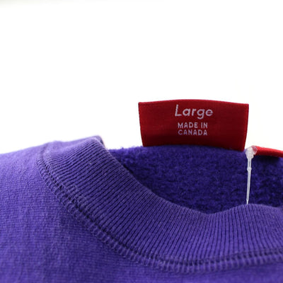 supreme purple box logo crewneck