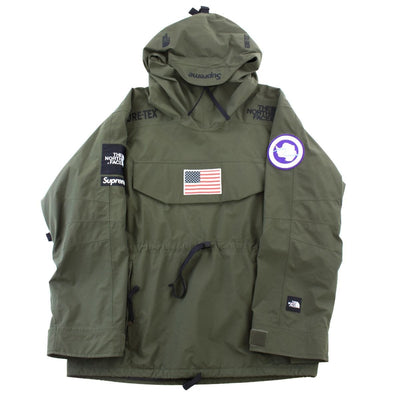 supreme the north face trans antarctica expedition pullover jacket olive