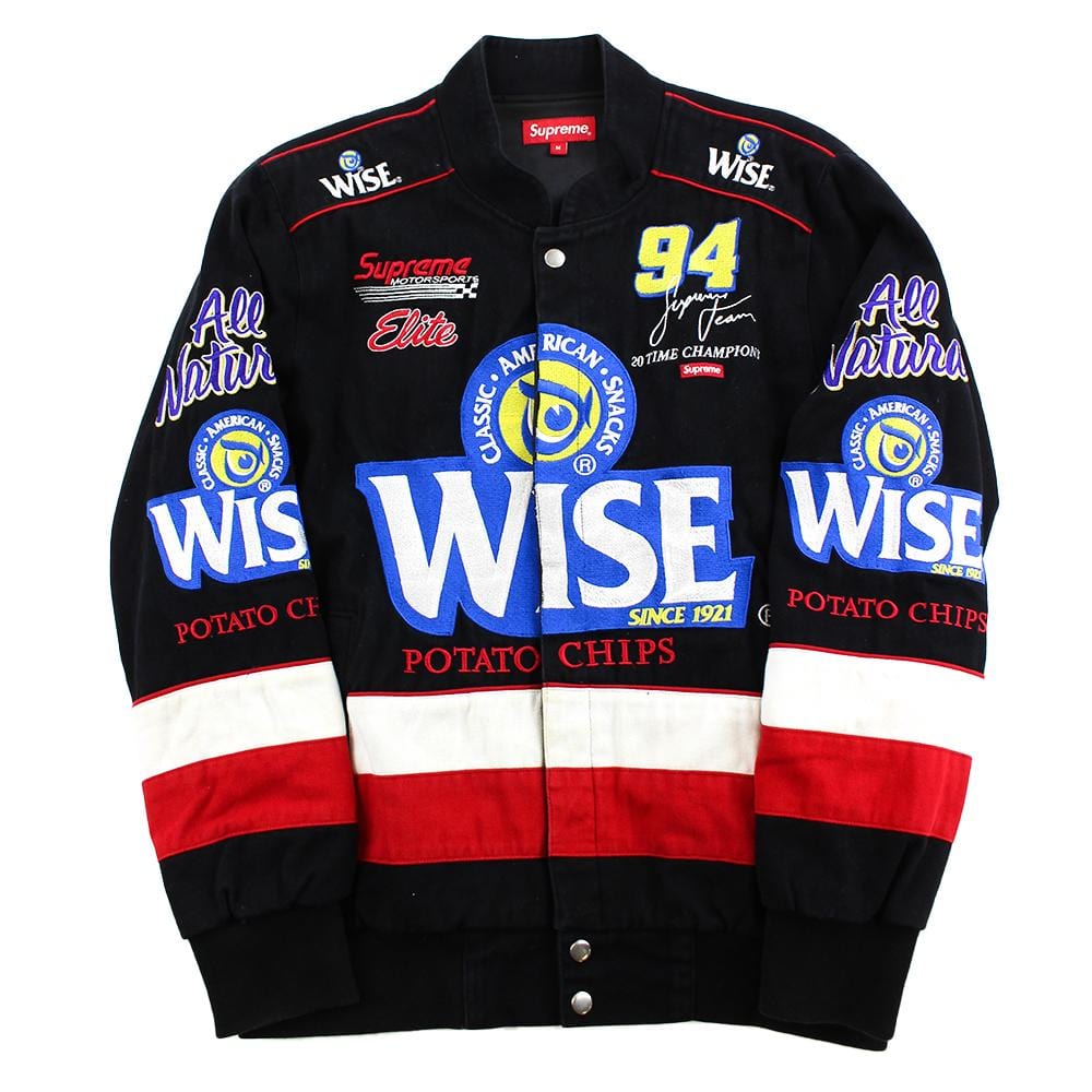 supreme wise racing jacket black