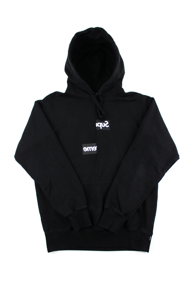 Supreme x CDG Split Hoodie Black | SaruGeneral