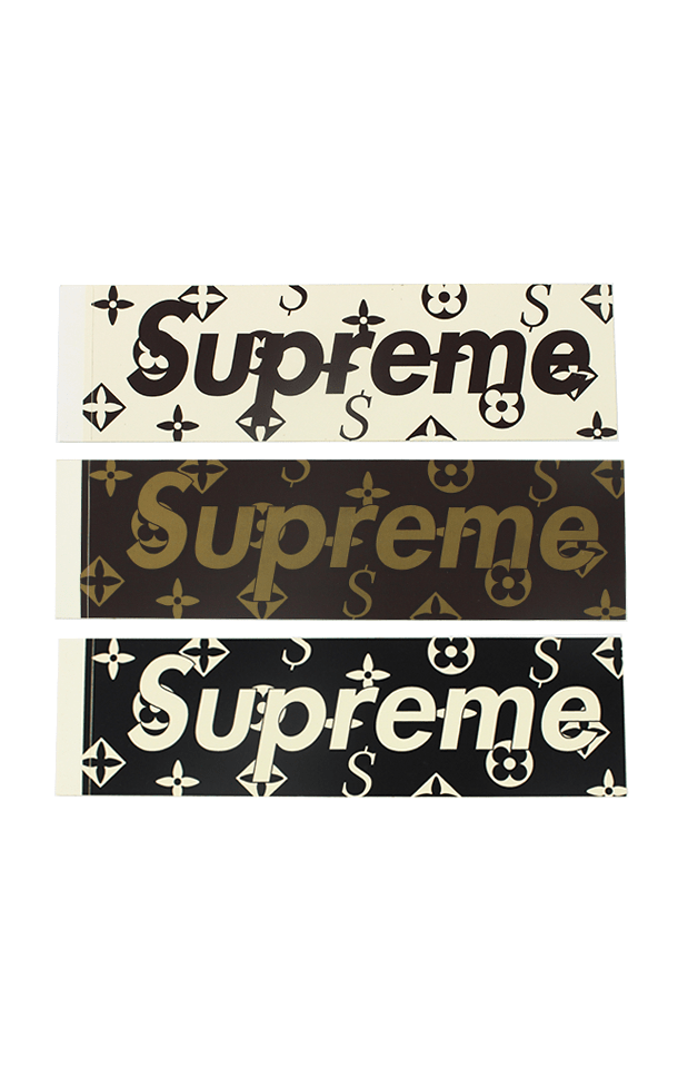 Supreme x LV Box Logo Stickers | SaruGeneral