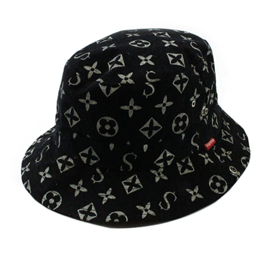 Supreme x LV Bucket Hat Black | SaruGeneral