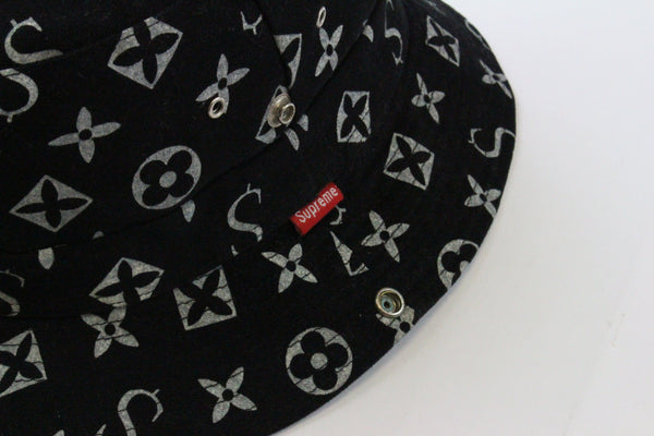 Supreme x LV Bucket Hat Black | SaruGeneral