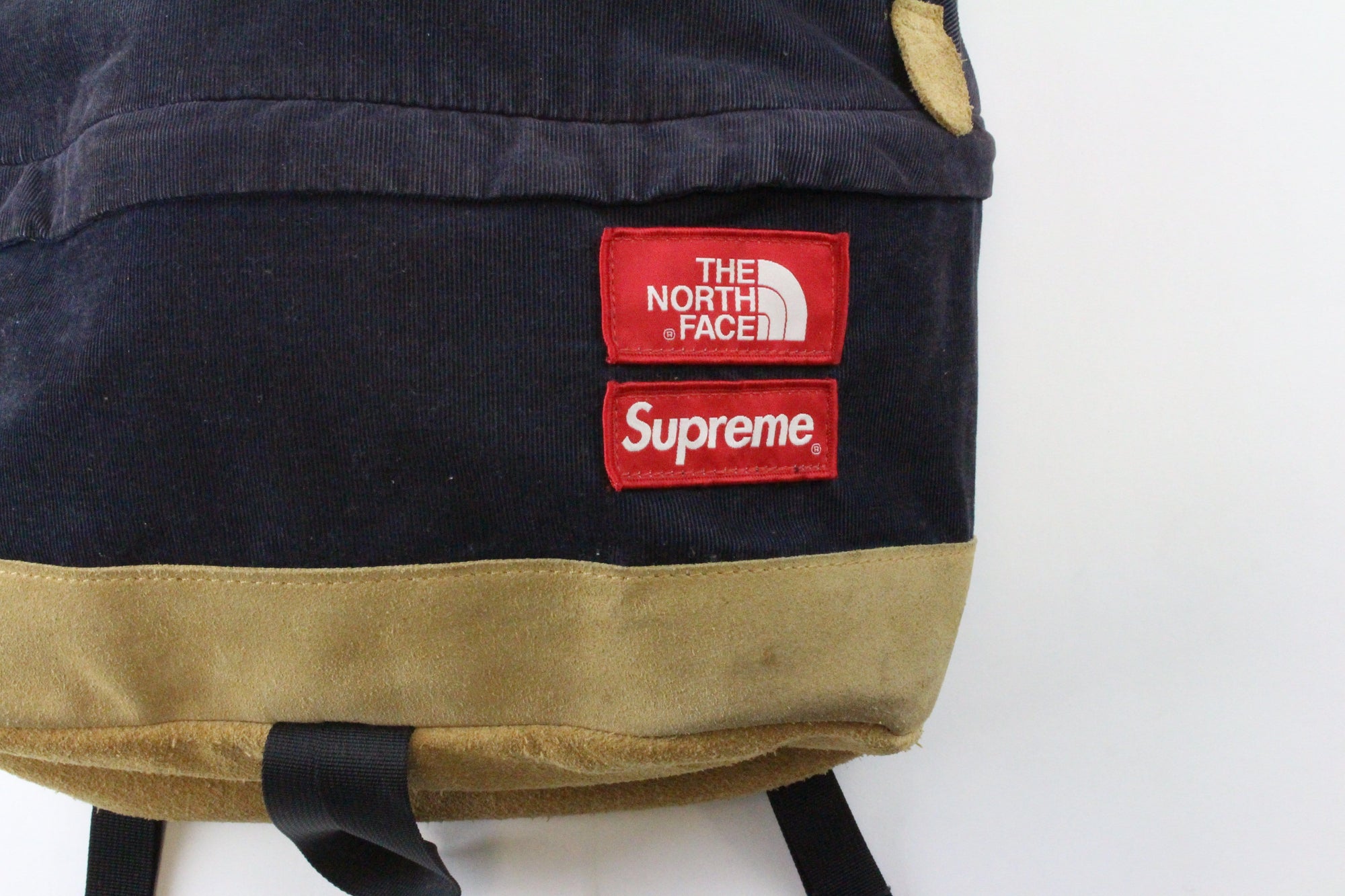 Supreme x TNF corduroy Backpack Navy 