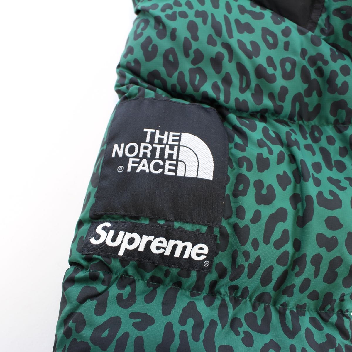 Supreme x TNF Green Leopard Nupste Jacket | SaruGeneral
