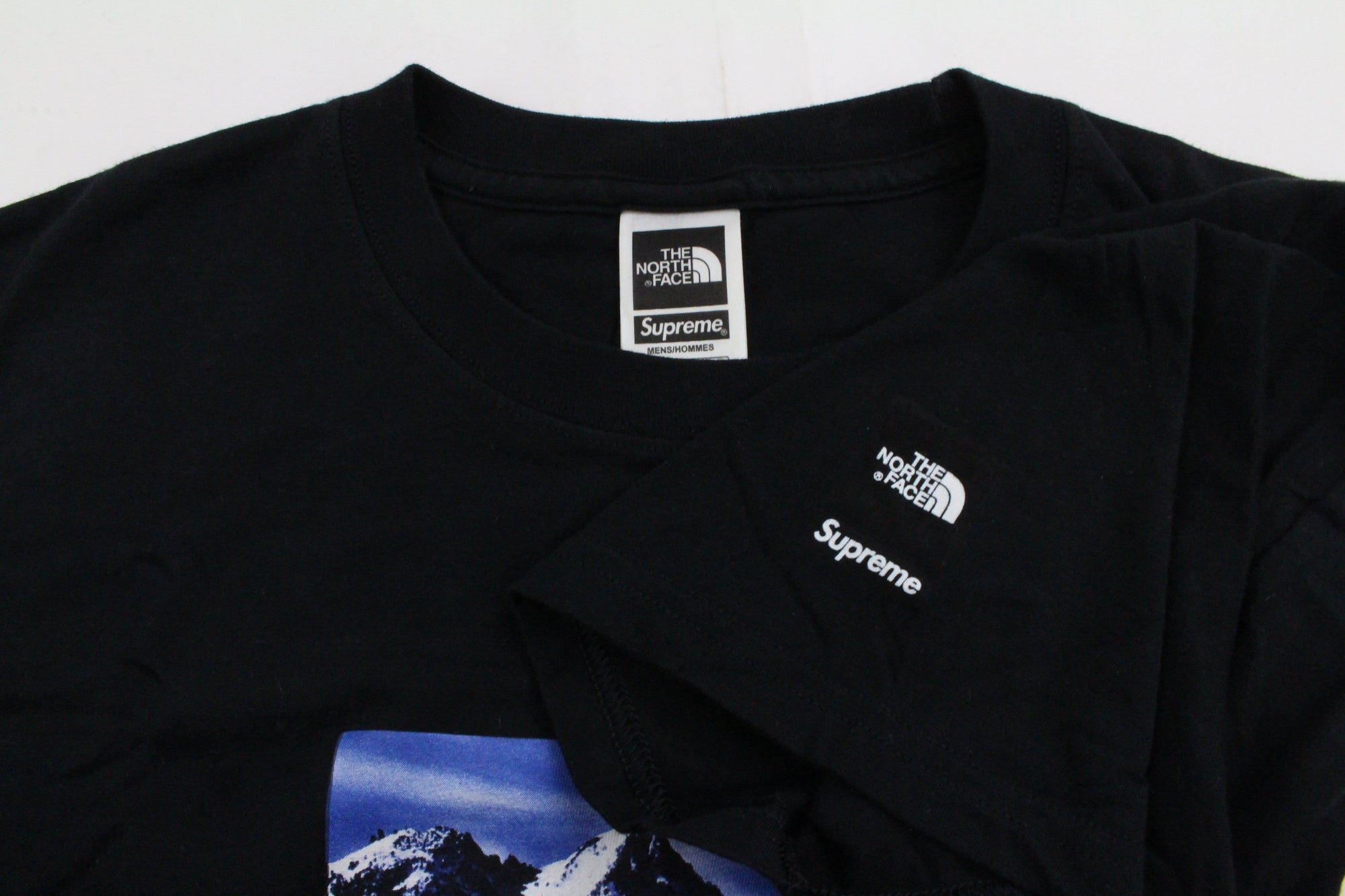 supreme the north face mountain tee black