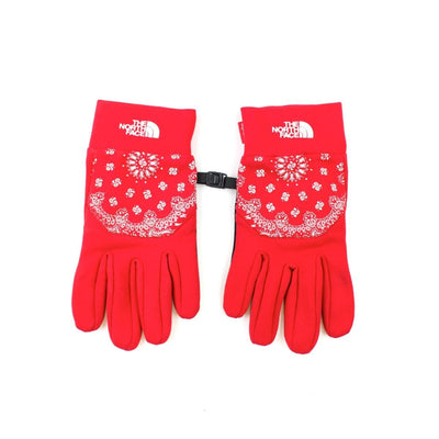 Supreme x TNF Red Bandana Etip Gloves 