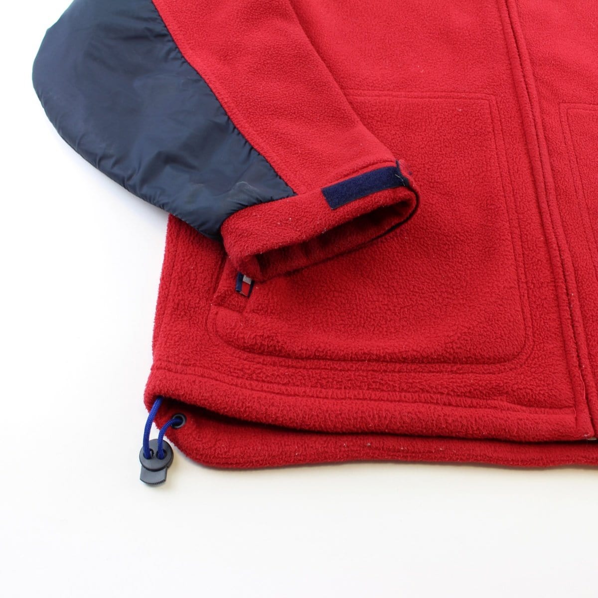 red tommy hilfiger fleece