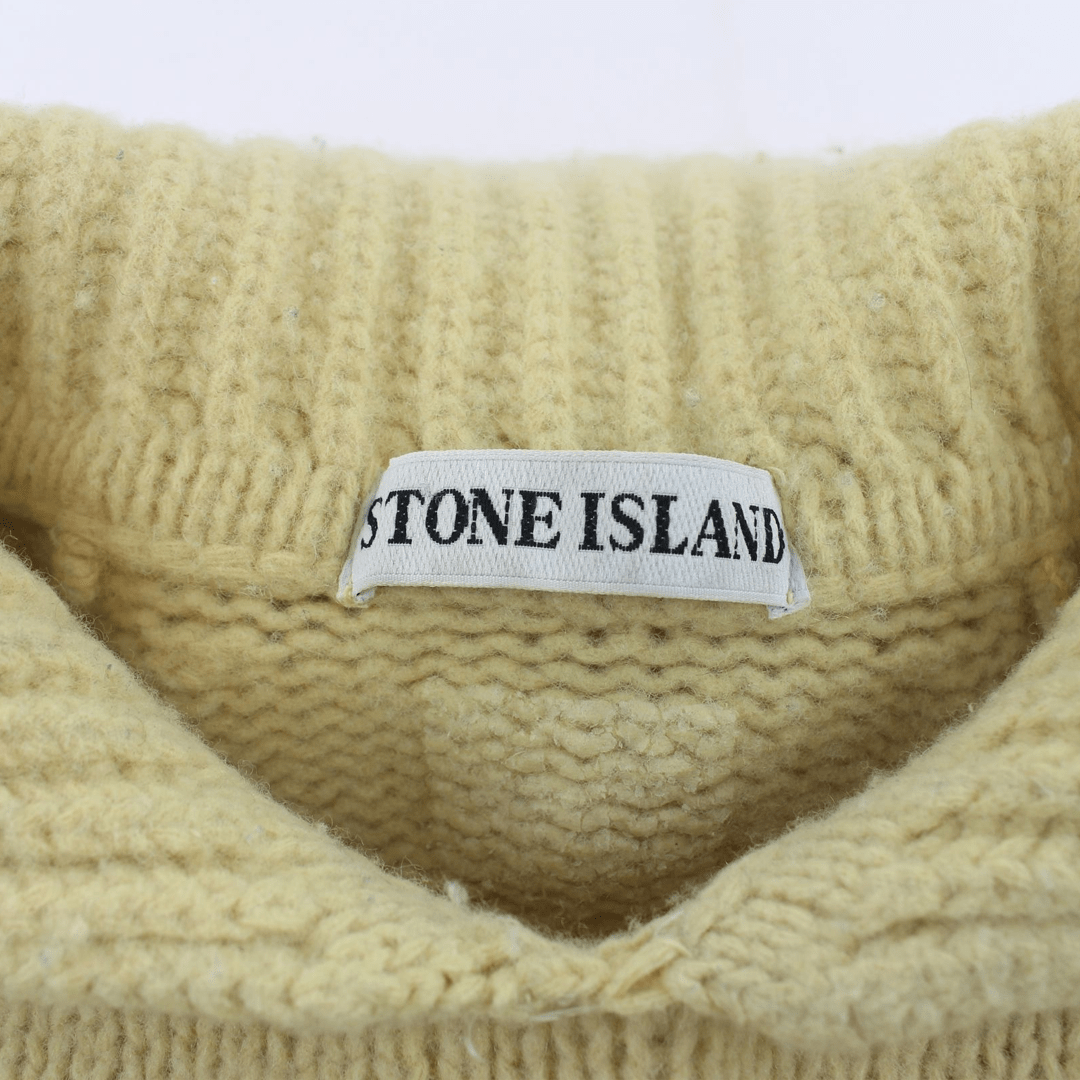 Stone Island Beige Knit Jumper Autumn/Winter 1984 | SaruGeneral