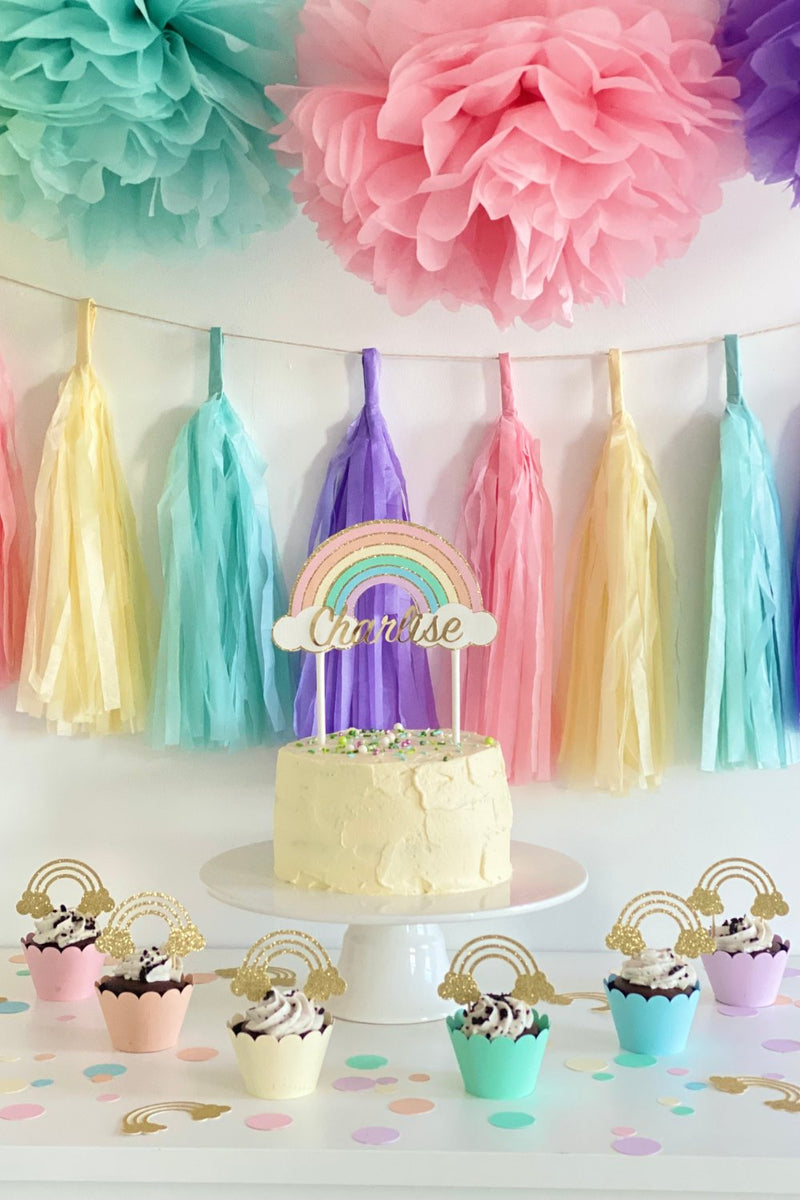 Pastel Party Decor - Party Supplies - 1st Birthday Party Decorations –  Handcrafted by Bel