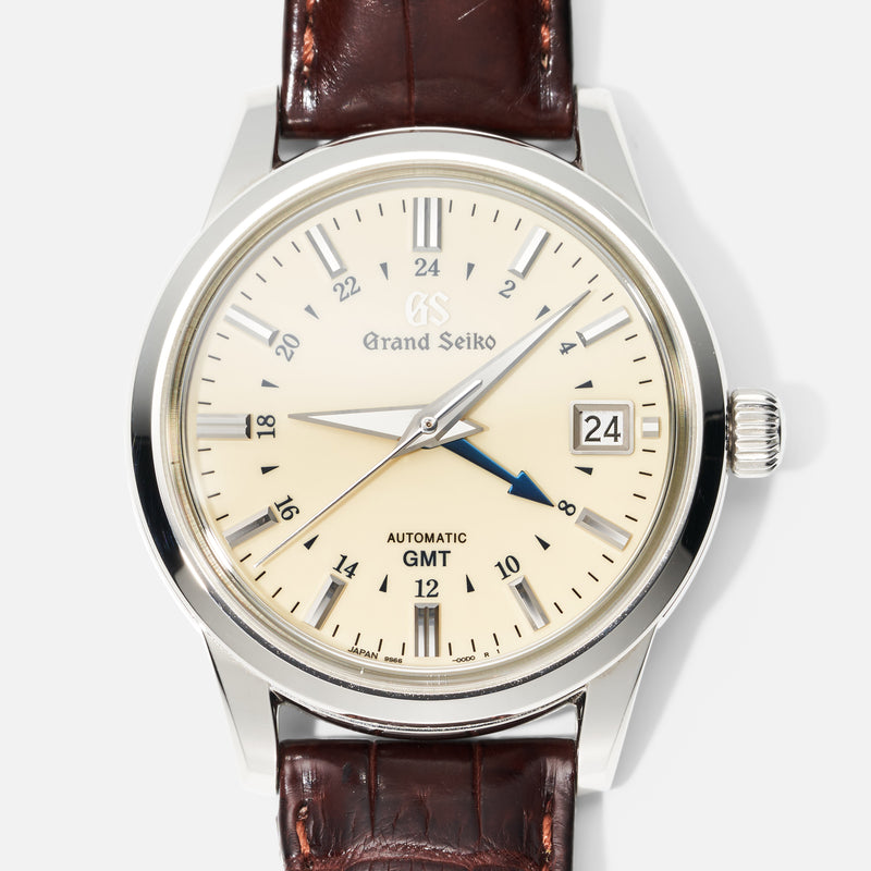 Grand Seiko Elegance GMT SBGM221 Ivory Dial – Subdial